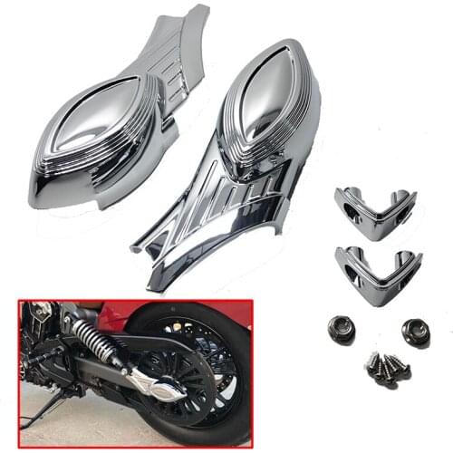 1 Pair Motorcycle Rear Swingarm Cover Axle Bolt Cover fits For Indian 2015-2016 Scout Models Decorate Sticker Accessories