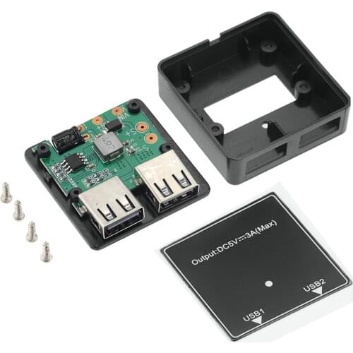 1PCS 5V 3A Dual USB Head Solar Panels Voltage Controller Regulator DC to DC Converter 5V-20V Input 5VDC