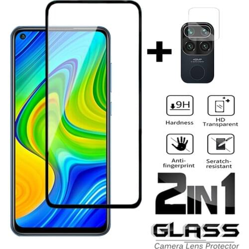 2 in1 Screen Protector Camera Lens Film For Xiaomi Redmi Note 9 Pro Max 9s 8 8t 7 pro 6 pro Tempered Glass For Redmi Note 9 pro