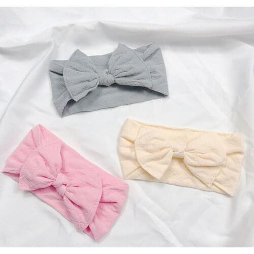 3Pcs Baby Headbands For Newborn Hair Band Cute Baby Bow Flower Elastic Bow Headwear Kids Christmas Gifts Girl Hair Accessories