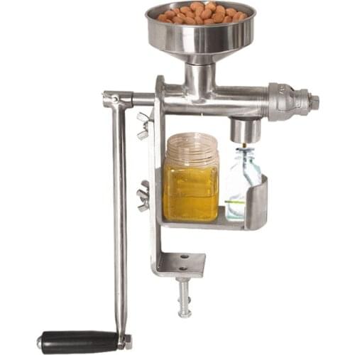 304 Hand-cranked Small DIY Oil Press Desktop Oil Press Automatic Oil Presser