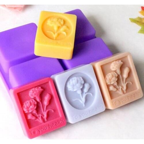 3D Soap Molds Silicone Candle Mould DIY Fondant Craft Flower Soap Molds Handmade Gift