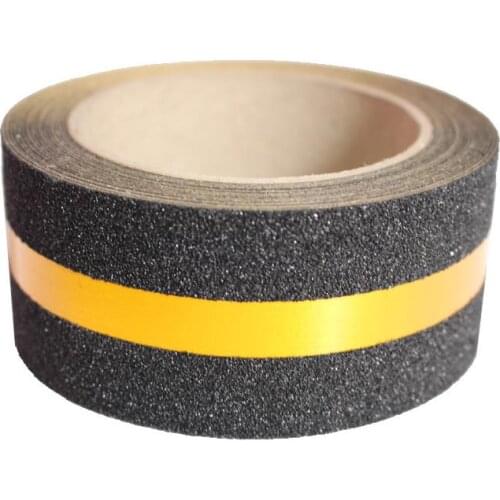 5cm*5M Floor Stairs Black Non-slip PET Self-adhesive S Bathroom Staircase School Factory Luminous Antiskid tape
