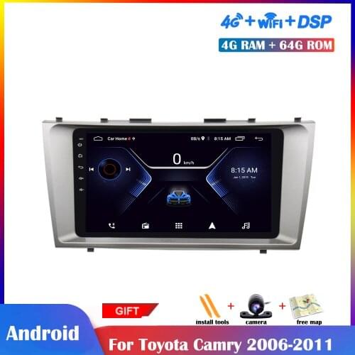 9 inch Android Multimedia Player For Toyota Camry 6 XV 40 50 2006-2011 Car Radio Stereo GPS Navigation DSP IPS Touch Screen