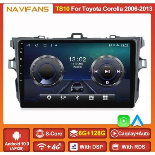 2Din Android 11 Car Radio Multimedia Player For Toyota Corolla E140/150 2007 2008 2009 2010 2011 2012 GPS Head Unit 4G Wifi RDS