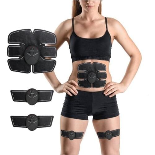 Wireless EMS Abdominal Muscle Trainer Belt Vibration Fitness Body Arm Slimming Massager Fat Burning Exercise Belt Equipment