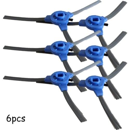 6 Pcs Side Brushes Replacement Accessories Household Cleaning Spare Parts For Polaris PVCR 1226 Robotic Vacuum Cleaner