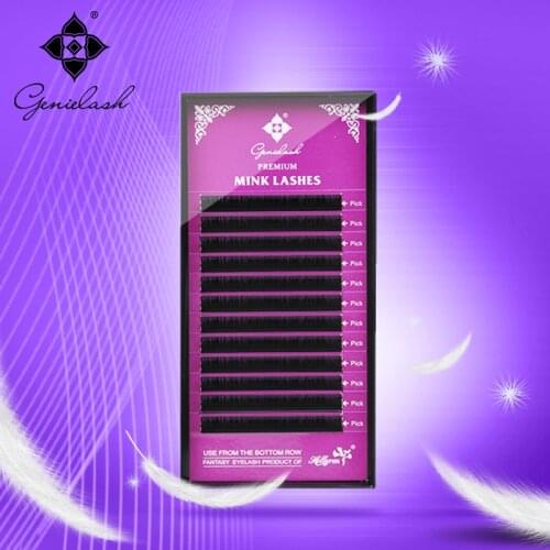 Genielash Sale individual eyelash extensions 3D/6D volume eyelash extensions hybrid lashes professional makeup lash extensions