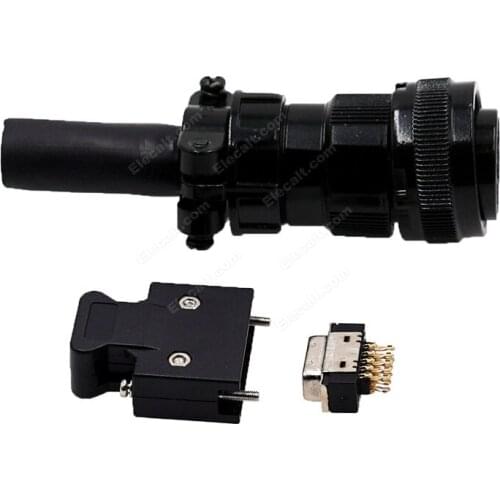 Elecalt MR-J2CNS Encoder Connector Kit for Mitsubishi MR-J2 MR-J2CNS MS3106B20-29S 10320 17-pin Plug