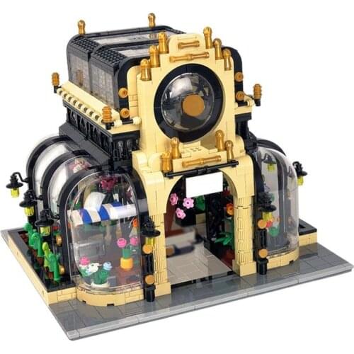 Classic Street View Building Blocks Flower Market Botanical Garden Or Botanical Garden Model MOC 26998 Children DIY Gifts Toys