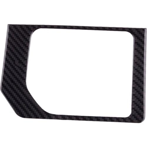 Carbon Fiber Gear Shift Box Panel Cover Trim Frame Fit for Toyota Tundra 2014 2015 2016 2017 2018 2019-2021 Left Hand Drive Only