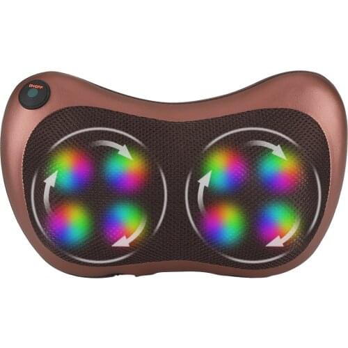 8 heads Pillow Massager Infrared Heating Electric Multiple Modes Neck Back Massager Healthy Relaxation Neck Pillow Massager