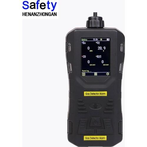 Multi-gas detector, 0-100PPM NH3 H2S CH4S leak monitor device, 4 detector