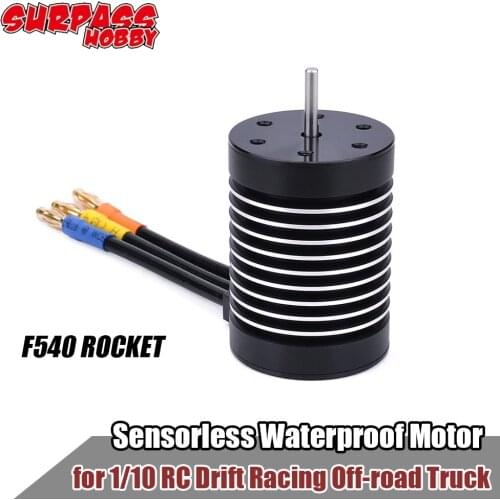 SURPASS HOBBY 1/10 F450 Sensorless Waterproof Motor 2600KV for RC Drift Racing Off-road Truck WLtoys 10428/12428 HG P601