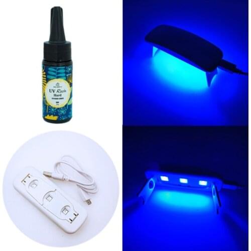 Handmade Resin Crafts DIY UV Lamp Crystal Epoxy Pigment Set Jewelry Making Tools