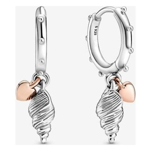 Pan home summer new earrings hearts and shell earrings