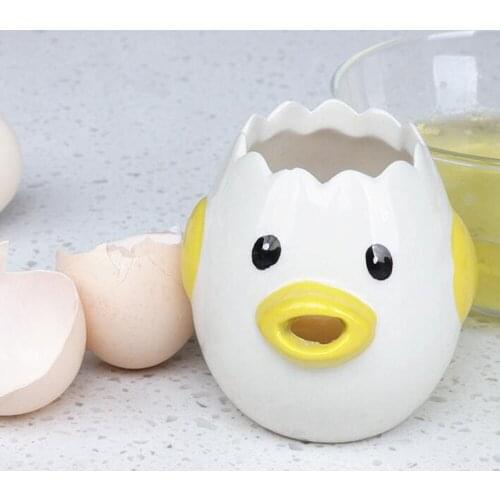 Creative Cartoon Ceramic Egg Yolk and Egg White Separator Egg Opeaner Cute Separation Baking Kitchen Tools