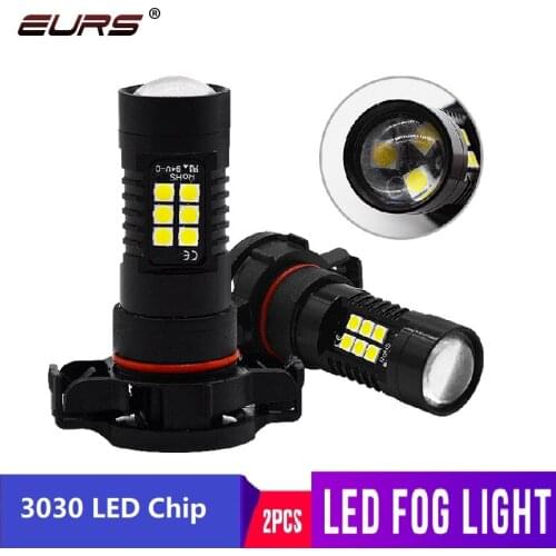 EURS 2PCS Canbus H11 H7 H4 LED Fog Light Bulb H1 H3 H16 LED lampada HB3 HB4 9005 9006 car Assembly Auto Day time Running Light