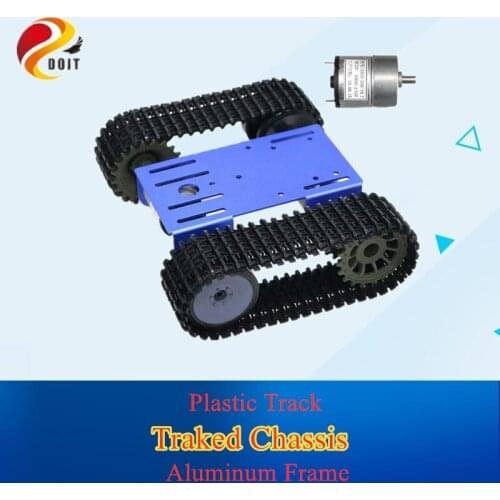TP101 Smart Tank Chassis Tracked Chassis Remote Control Platform with Dual DC 12V Motor for Arduino