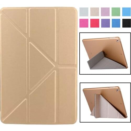 Smart Cover For iPad Mini4 Ultra Slim PU Leather Case + PC translucent back case for Apple ipad Mini 4 3 2 1 7.9 inch