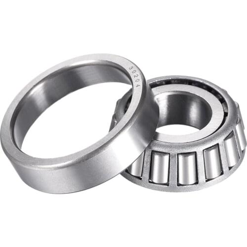 Uxcell 30204 Tapered Roller Bearing Cone with Cup, 20mm Inner Diameter 47mm OD 15mm Thickness for Freight Trailer