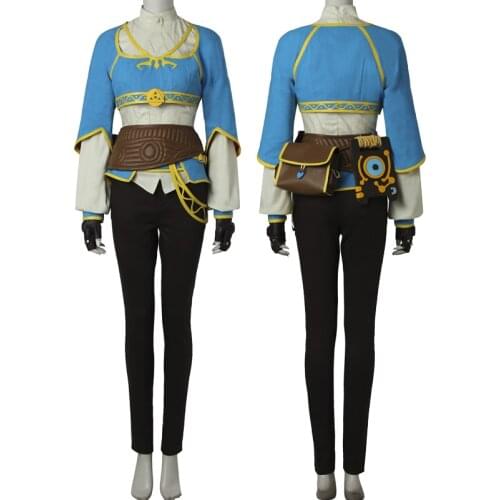 Adult Women Game Legends Breath of the Wild Cosplay Costume Princess Role Playing Clothing Halloween Party Outfit For Girl