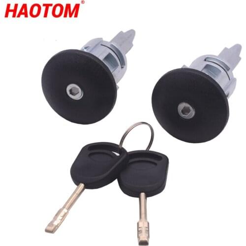 1 Set Left & Right Car Front Door Lock Barrels for Ford Transit MK6 MK7 2000-2016 060638 YC15-V220K51AA 4060639 YC15V220K51AA