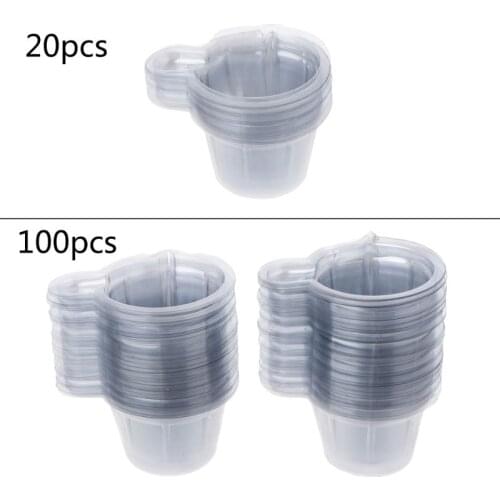 100Pcs 40ML Plastic Disposable Cups Dispenser For DIY Epoxy Resin Jewelry Making
