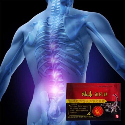 24pcs Far infrared Analgesic Plaster Body Neck Back Ache Massage Care Scorpion Venom Joint Muscle Pain Relief Patch Medical Fast