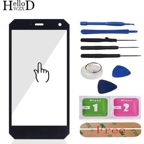 5.0'' Mobile Phone Front Outer Glass For NOMU S10 Front Glass (No Digitizer Sensor Touch Glass Panel) Tools +Adhesive