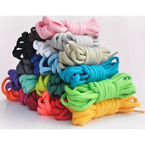 50 Pairs/lot Oval Shoelaces Shoe Ropes Polyester Shoe Lace for Sneakers 100cm/120cm/140cm/160cm/180cm Sports Shoes Laces