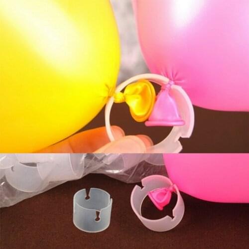 50PCS Balloon Modelling Seal Clip Balloon Sticks Round Tie Latex Balloon Sealing Clips Wedding Decoration Party Supplies