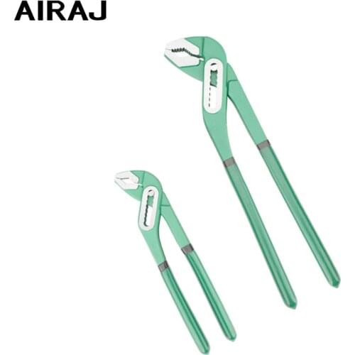 AIRAJ 8/10/12 inch Water Pump Pliers Quick-release Plumbing Pliers Straight Jaw Groove Joint Plier Set