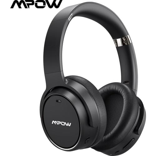 Mpow H19 Bluetooth 5.0 Wireless Over-Ear Headphone Hybrid Active Noise Cancelling Headsets with 30 Hours Playtime for Work TV PC