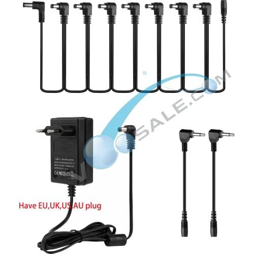 Caline CP-07 Power Supply 9V 2A 18W Use For Guitar Effects Adapter 100-240V Input Switching Adapter Power Supply Guitar Pedal