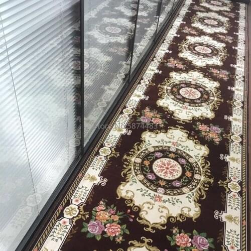 Long Hallway Carpet Stair Rug For Wedding Aisle Carpets Corridor Party Runners Rug Hotel Ground Mat Living Room Home Decoration