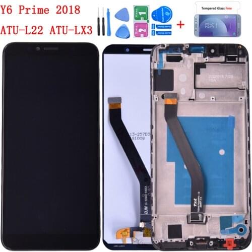 For Huawei Y6 2018 LCD Display Touch Screen Digitizer Assembly frame Y6 Prime 2018 ATU-LX1 ATU-L21 ATU-LX3 lcd screen