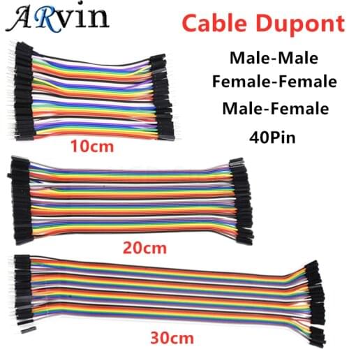 Dupont Line 10cm 20CM 30CM Male to Male+Female to Male + Female to Female Jumper Wire Dupont Cable for arduino DIY KIT