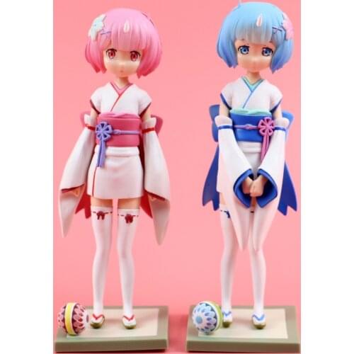 18CM 2 types kimono NEW Re:Zero Starting Life in Another World Rem PVC Doll Model Figure Xmas toys Gift