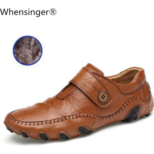 Mens Casual Shoes British Style Moccasins Genuine Leather Flats Zapatos Hombre Loafers Footwear Men Winter&Sping Chaussures