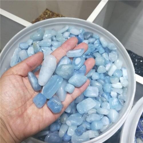 50g Natural Aquamarine Quartz Crystal Stone Rock Chips Specimen Lucky crystal love natural stones and minerals