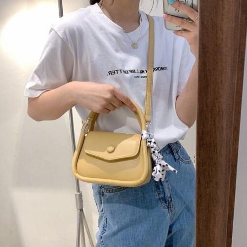 New Style Spring Style Foreign Style Online Celebrity Ins Saddle Bag Korean Fashion Leisure Retro Lady One-shoulder Womens Bag