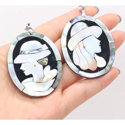 New Style Natural Shell Beauty Pendant Charms For Jewelry Making DIY Necklace Anklet Accessory