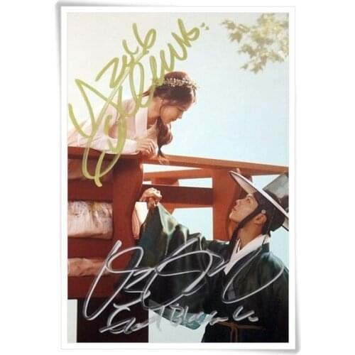 Park Bo Gum Kim You Jung autographed signed with pen photo Love in the moonlight 4*6 inches freeshipping 10.2016 A