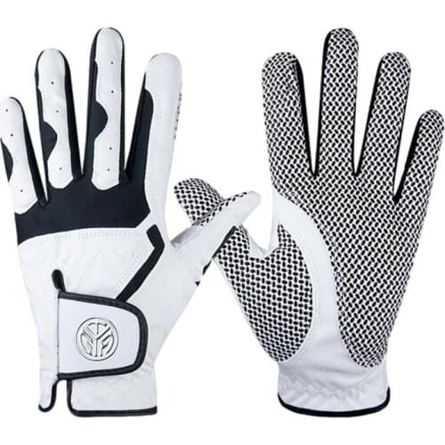 Golf Gloves Mens Microfiber Cloth Breathable Wear-resistant Golf Gloves Single