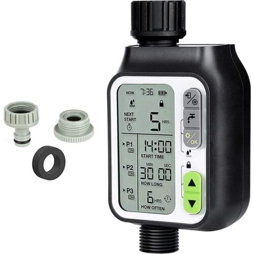 Programmable Water Timer Automatic Watering Hose System Plant Lawn Sprinkler Kit Automatic Irrigation Timer for Garden