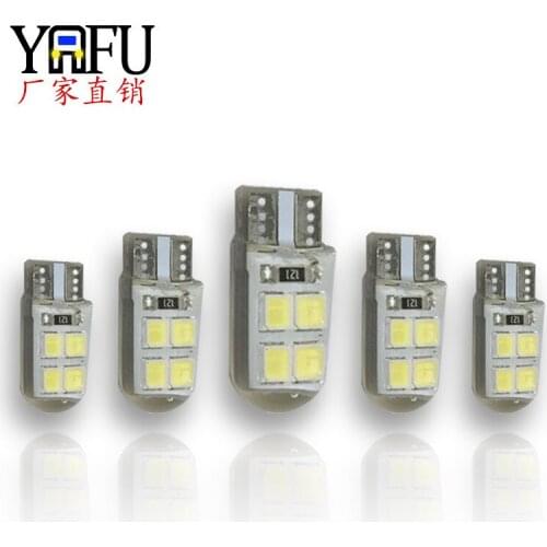 Factory price direct sale automobile LED lamp w5w T10 2835 8smd silicone lamp LED wide license plate lamp