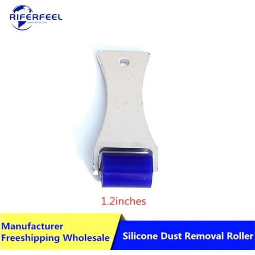 Mini Silicone Manual Dust Removal Sticky Roller Anti-static Cleaner Tool Cleanroom Silicon Tacky Roller With Flat Sheet Handle