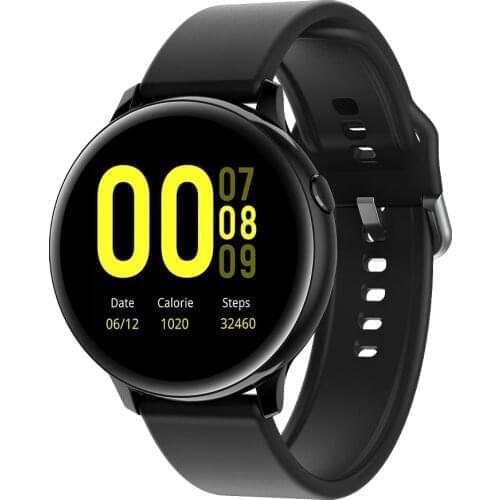 KW60 Heart Rate Blood Pressure Monitor Weather Push Music Camera Control Brightness Adjust Fitness Health Smart Watch