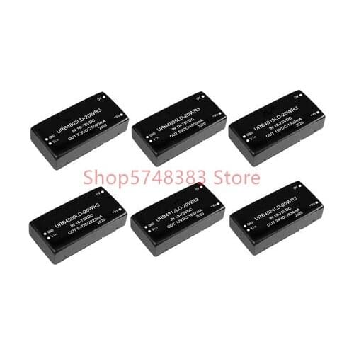 URB4803LD-20WR3 URB4805LD-20WR3 URB4809LD-20WR3 URB4812LD-20WR3 URB4815LD-20WR3 URB4824LD-20WR3 Ultra wide voltage input 18-75v